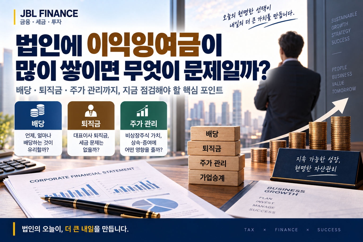 법인에 이익잉여금이 많이 쌓이면 무엇이 문제일까?｜배당·퇴직금·주가 관리