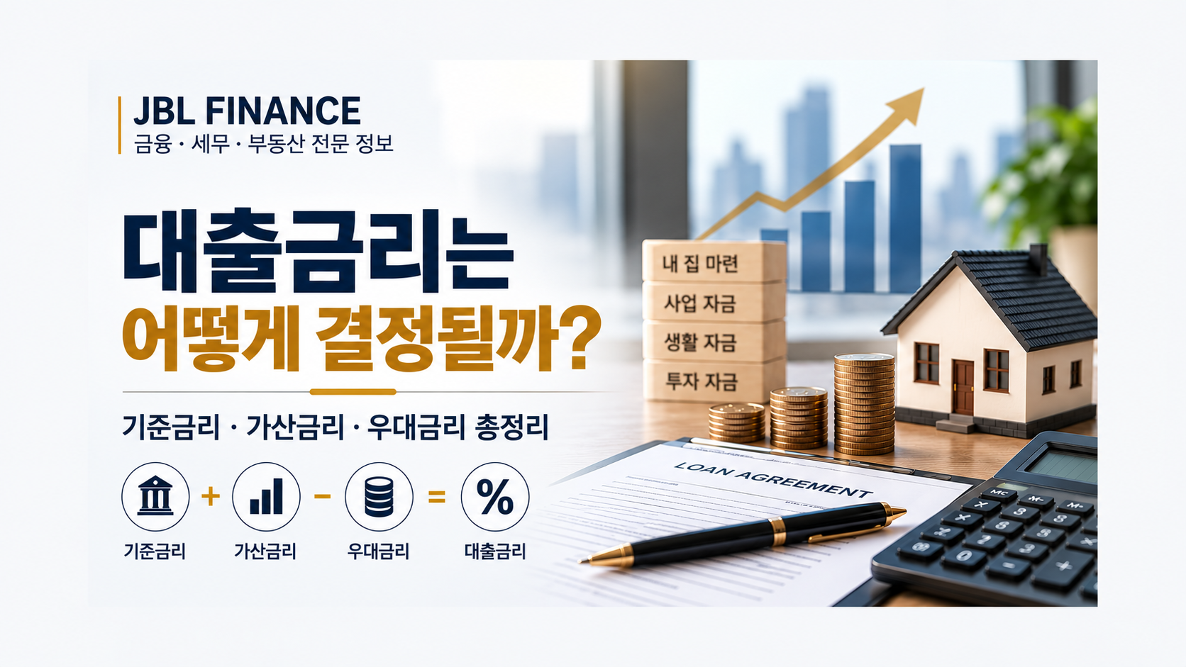 대출금리는 어떻게 결정될까? 기준금리·가산금리·우대금리 총정리