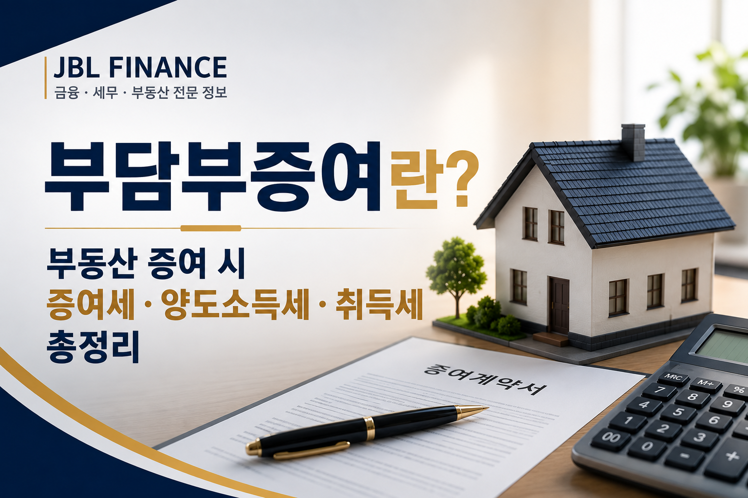 부담부증여란? 부동산 증여 시 증여세·양도소득세·취득세 총정리